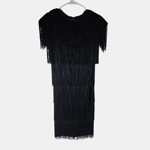 Cheryl Kaye Tiered Fringed Flapper Dress 2 Party Evening Wear Glam‎ Gatsby 20s
